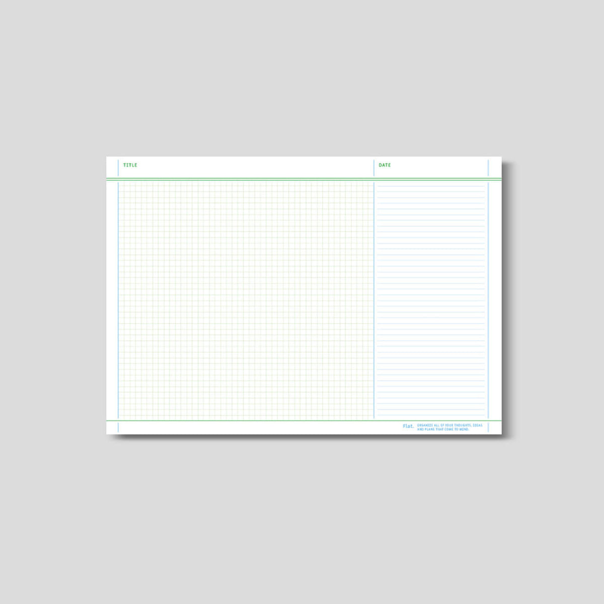 Flat Notepad A5 in White - detail view 5