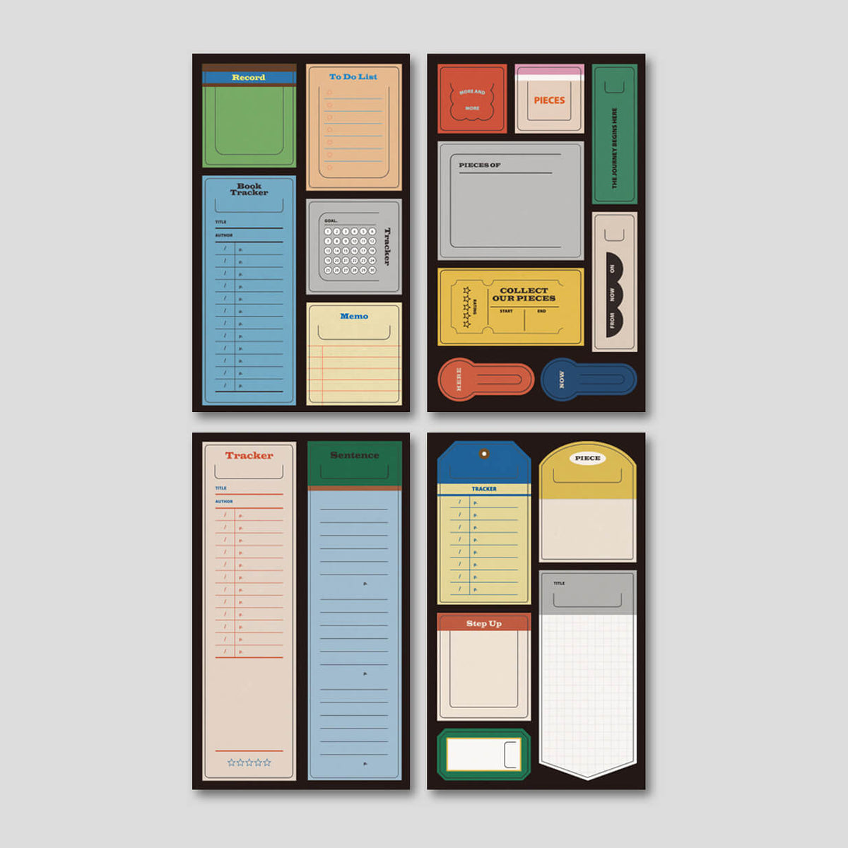 Life & Pieces Memo Bookmark Set in Multicolor - detail view 13